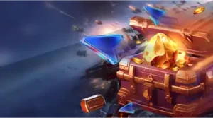 Изображение енота в космическом скафандре с подарочной коробкой, рекламирующего еженедельный бонус в Казино Bonsai на игривом космическом фоне.